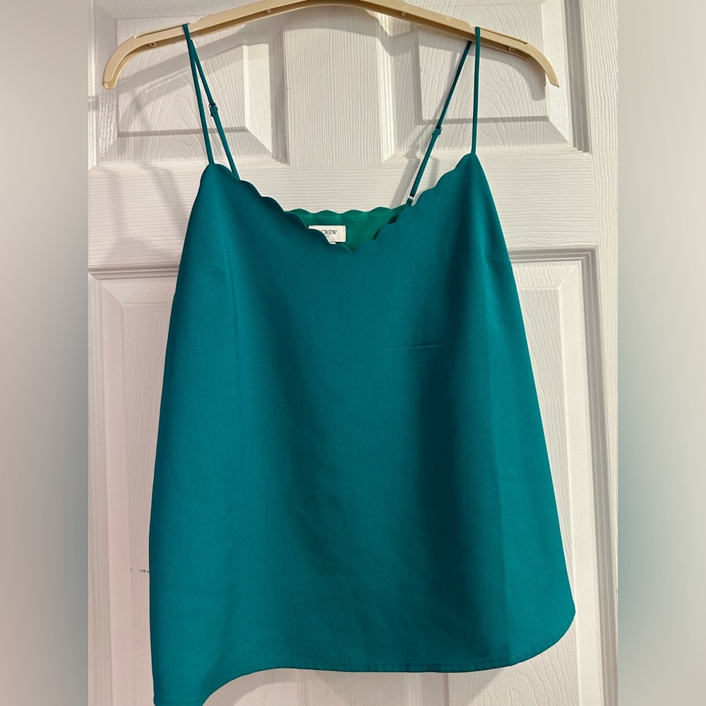 Jcrew scalloped tank
